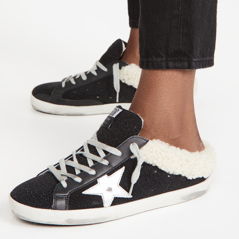 GGBD Sabot Slide-On Suede Shearling Sneake